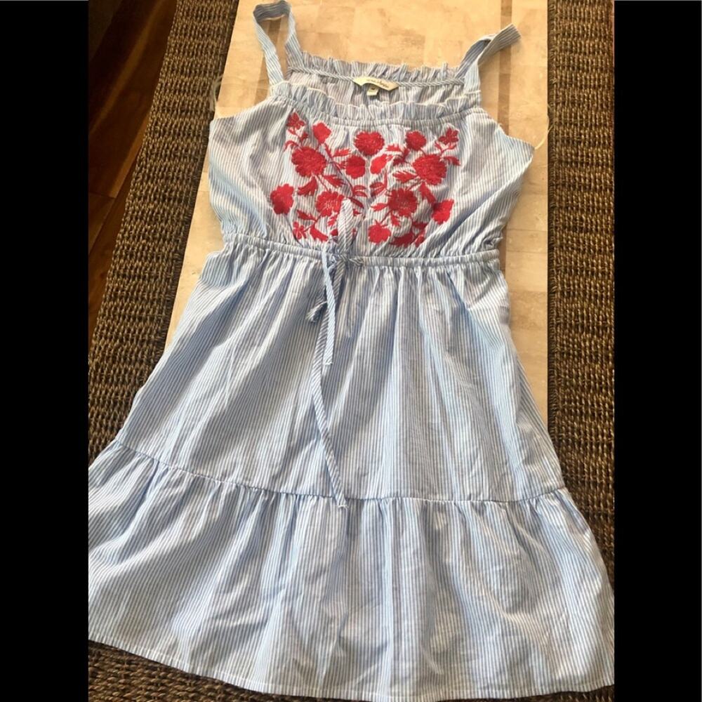 Speechless sundress elastic waist with tie…